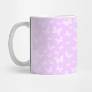 Soft Butterfly Pattern with Pastel Gradient Mug